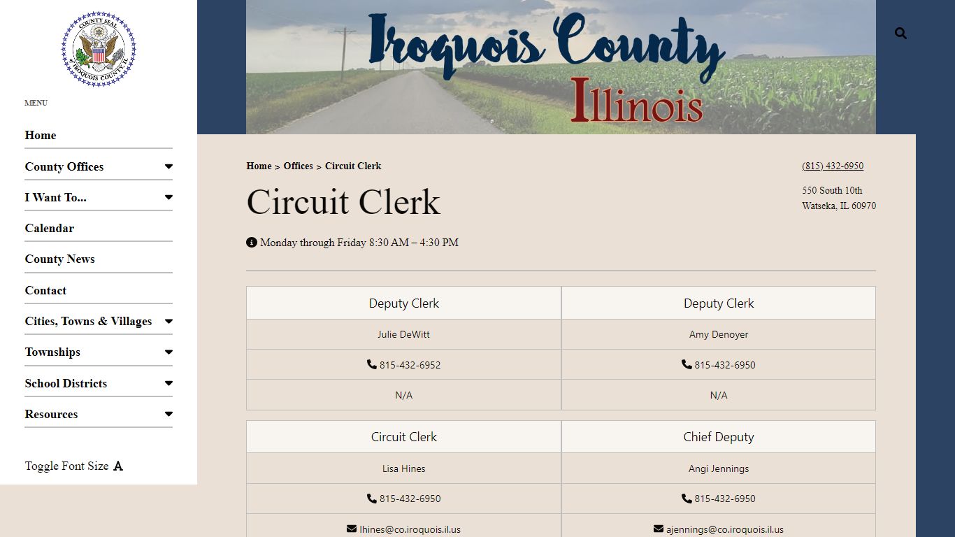 Circuit Clerk - Iroquois County