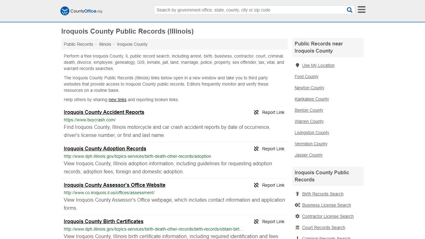 Public Records - Iroquois County, IL (Business, Criminal ...