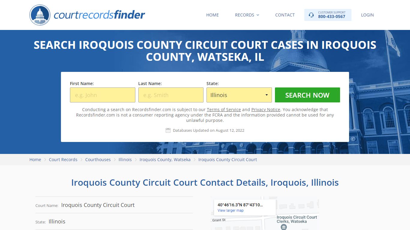 Iroquois County Circuit Court Case Search - Iroquois ...